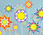 Flowers card brush design